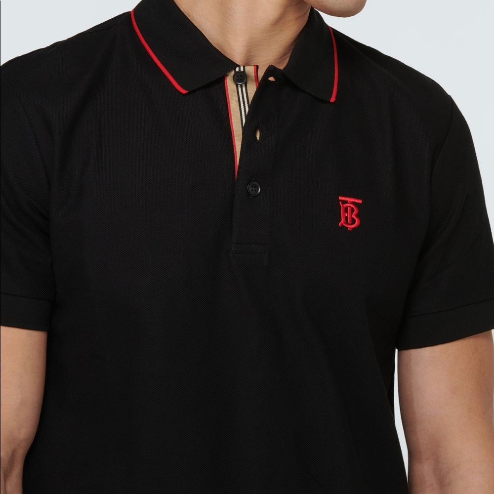 Burberry Black Polo Shirt